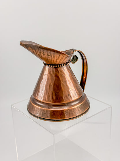 Vintage Craftsman Co. Hand Made Solid Copper Ewer Small Pitcher USA #304