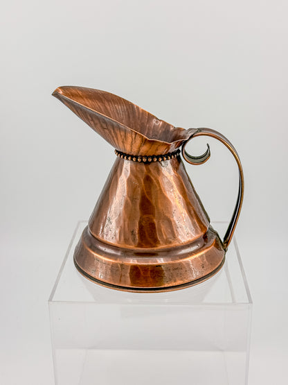 Vintage Craftsman Co. Hand Made Solid Copper Ewer Small Pitcher USA #304