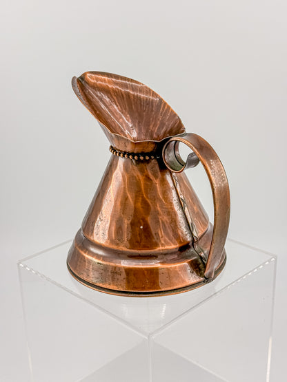Vintage Craftsman Co. Hand Made Solid Copper Ewer Small Pitcher USA #304