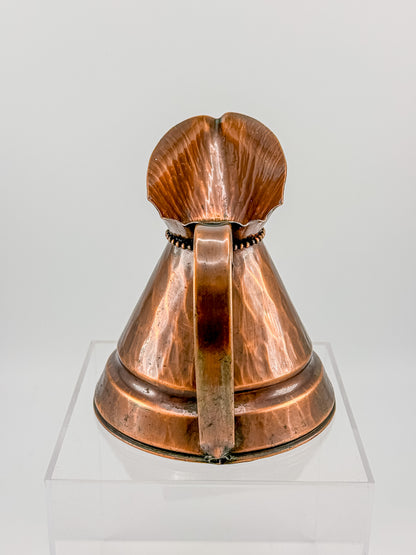 Vintage Craftsman Co. Hand Made Solid Copper Ewer Small Pitcher USA #304