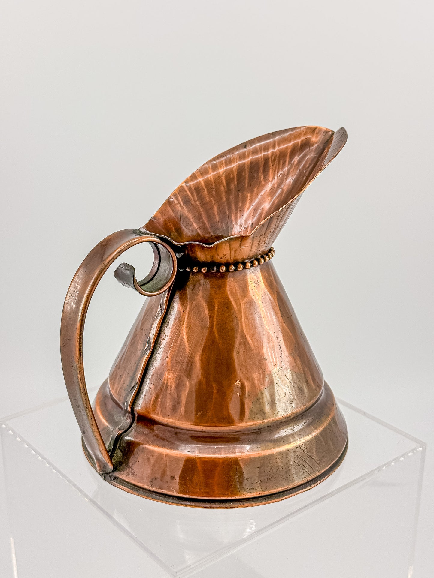 Vintage Craftsman Co. Hand Made Solid Copper Ewer Small Pitcher USA #304