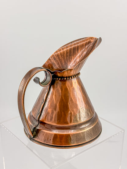 Vintage Craftsman Co. Hand Made Solid Copper Ewer Small Pitcher USA #304