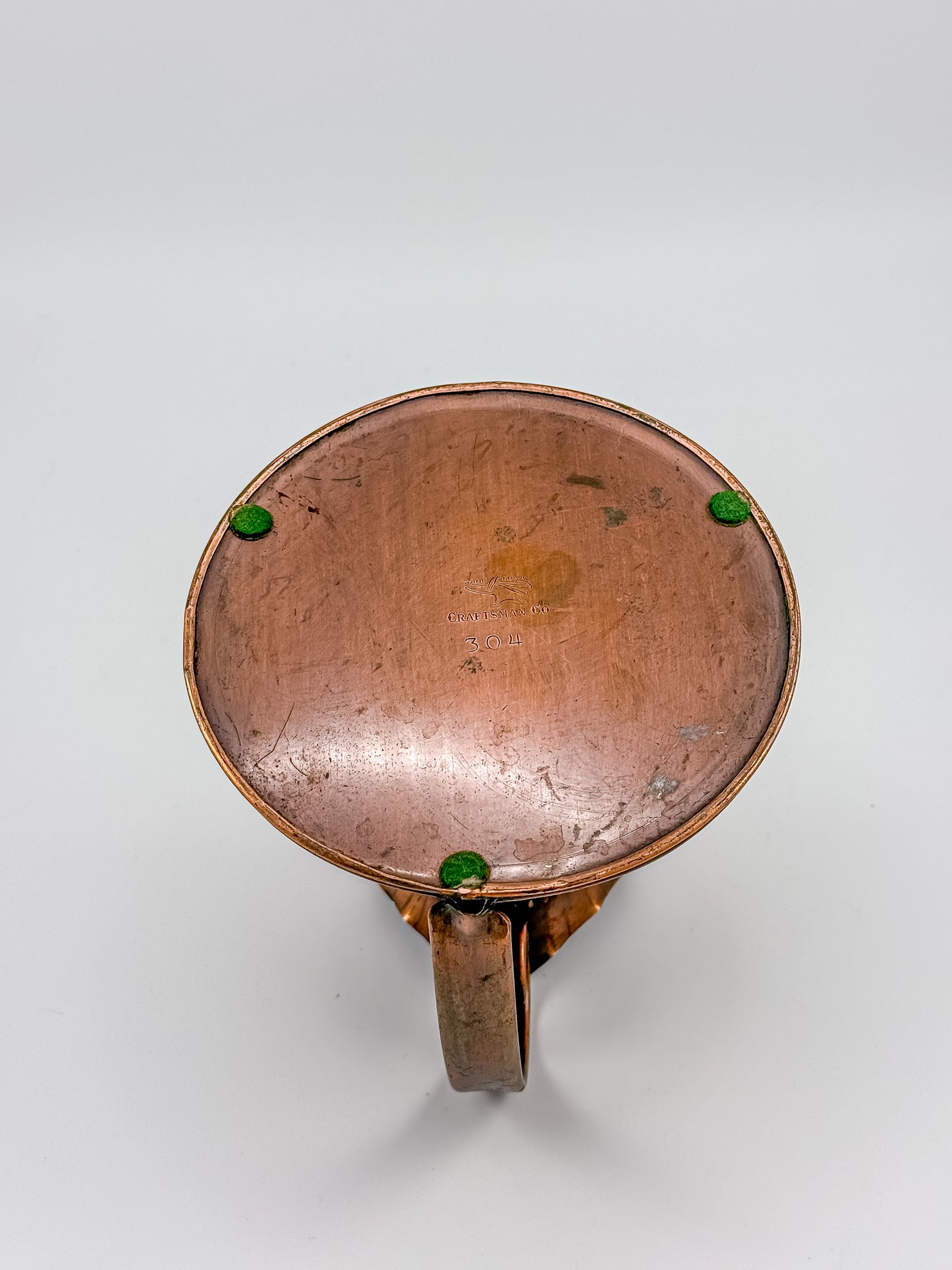 Vintage Craftsman Co. Hand Made Solid Copper Ewer Small Pitcher USA #304