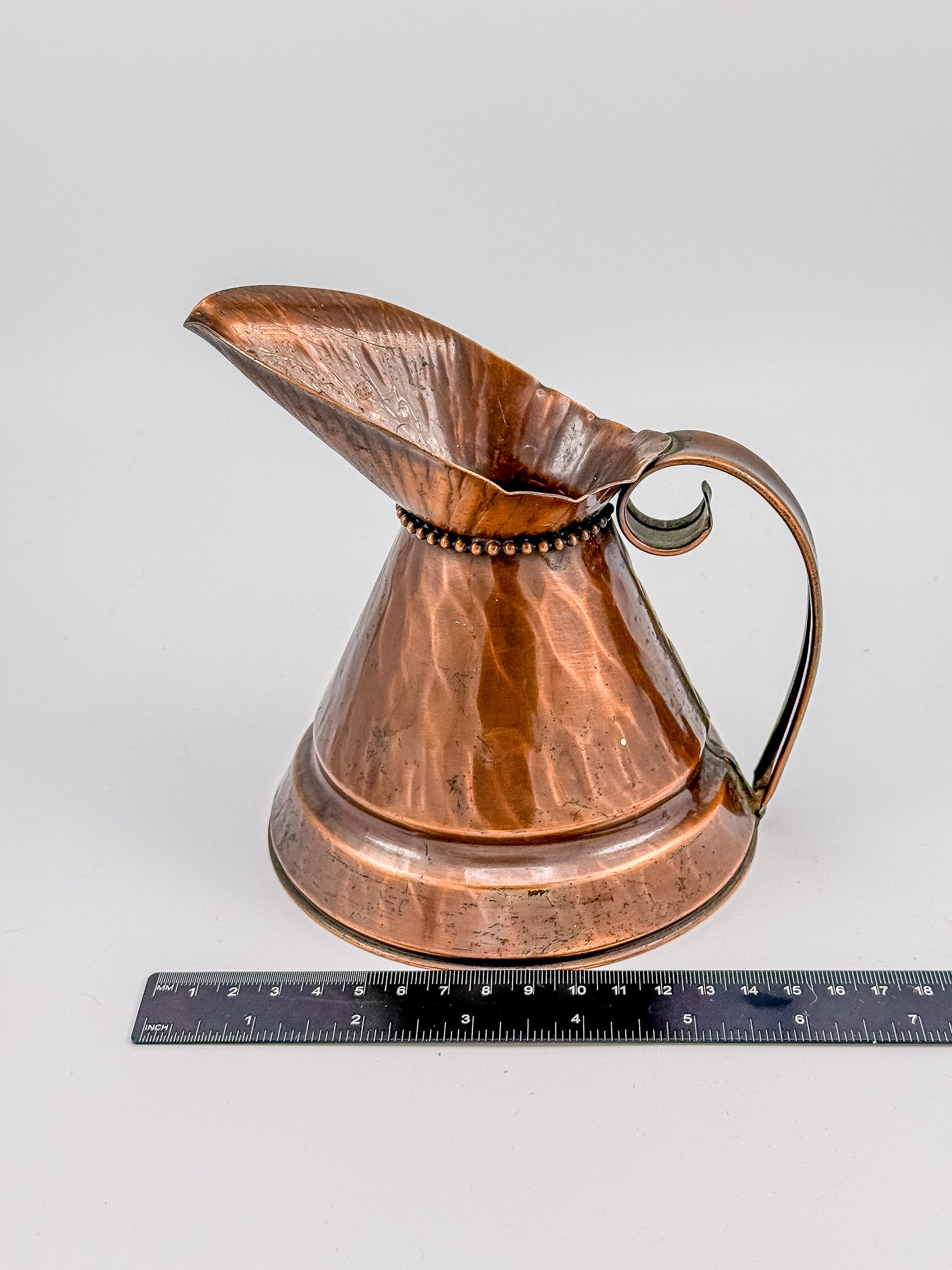 Vintage Craftsman Co. Hand Made Solid Copper Ewer Small Pitcher USA #304