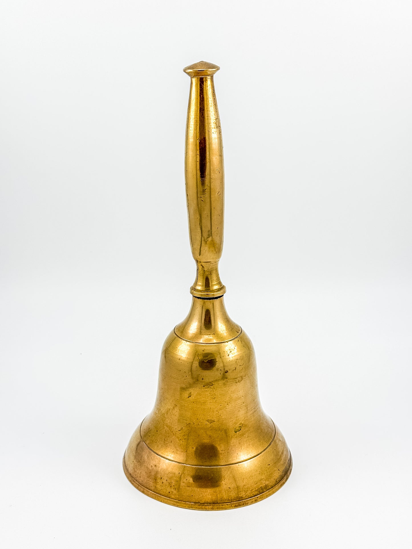 Vintage Engraved Brass Hand Bell – Personalized Family Names