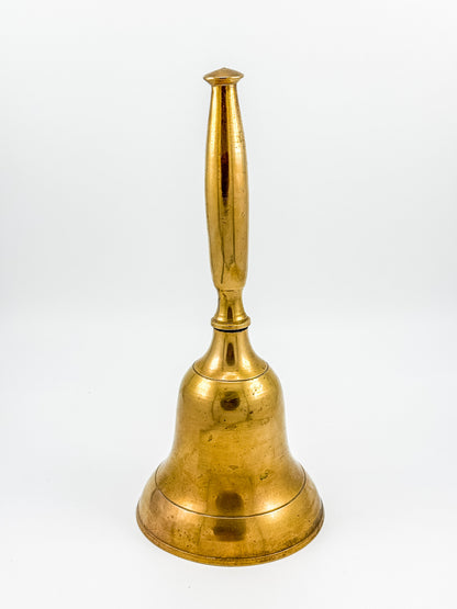 Vintage Engraved Brass Hand Bell – Personalized Family Names