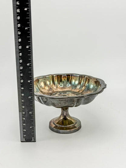 Oneida Silver Plate Compote Dish – Multicolor Aged Patina