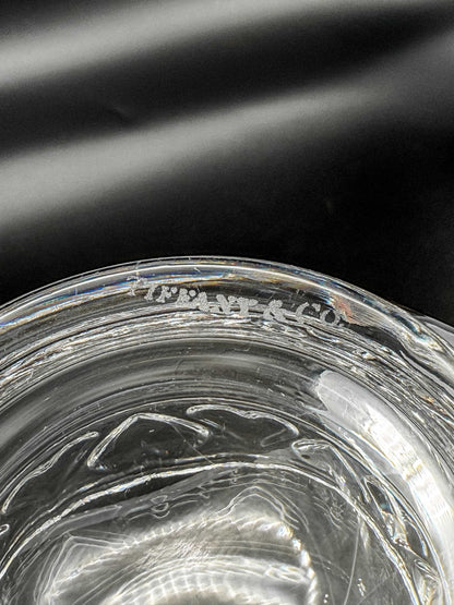 Tiffany & Co. Fine Crystal Hearts Art Glass Bowl