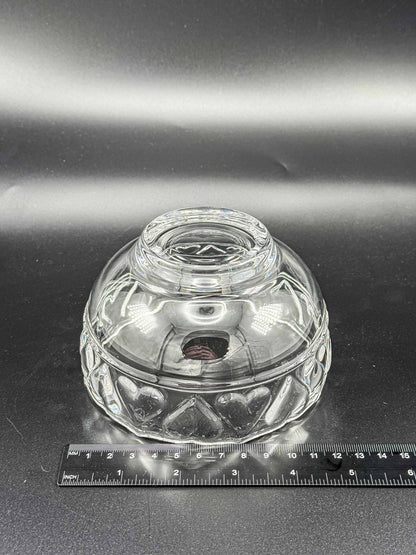 Tiffany & Co. Fine Crystal Hearts Art Glass Bowl