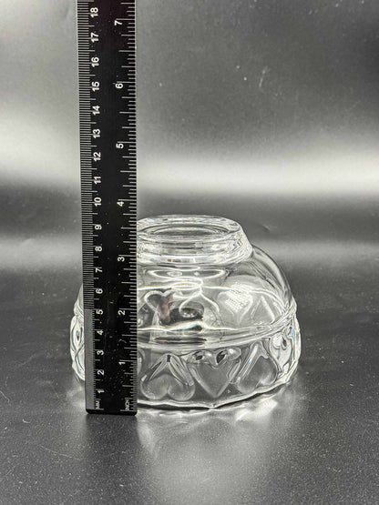 Tiffany & Co. Fine Crystal Hearts Art Glass Bowl