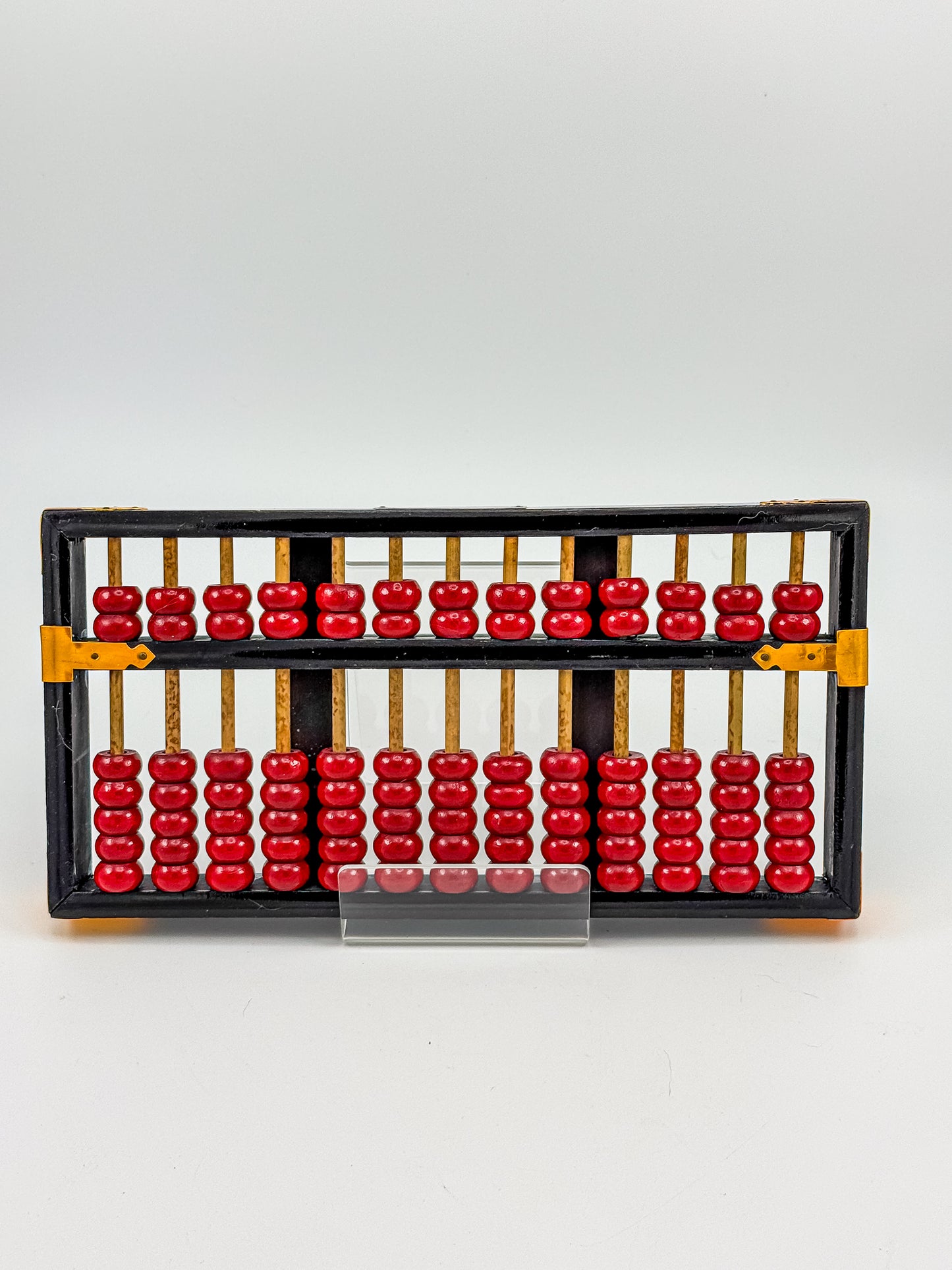 Vintage Lotus Flower Brand Wooden Abacus | 13 Rods 91 Beads | Made in Peoples Republic of China