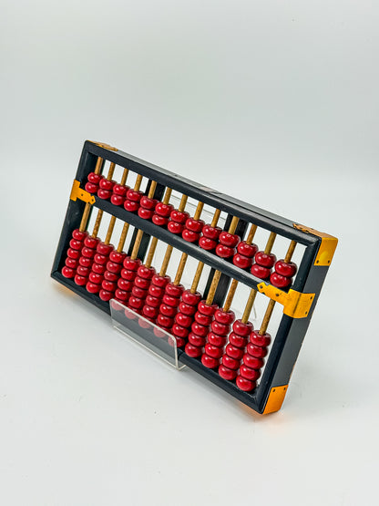 Vintage Lotus Flower Brand Wooden Abacus | 13 Rods 91 Beads | Made in Peoples Republic of China