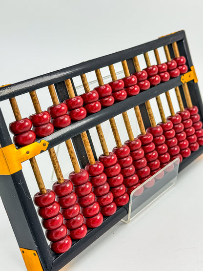 Vintage Lotus Flower Brand Wooden Abacus | 13 Rods 91 Beads | Made in Peoples Republic of China