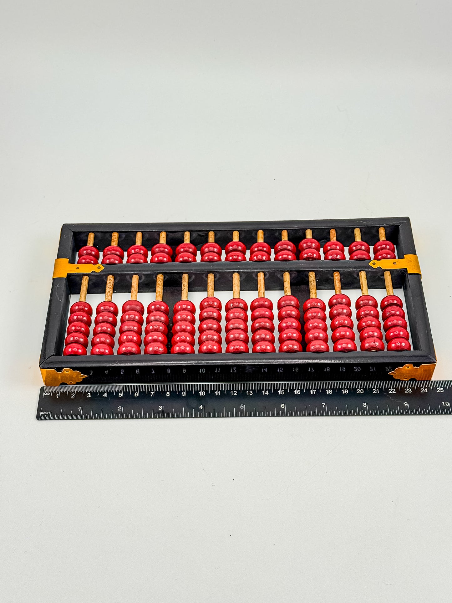 Vintage Lotus Flower Brand Wooden Abacus | 13 Rods 91 Beads | Made in Peoples Republic of China