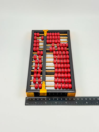 Vintage Lotus Flower Brand Wooden Abacus | 13 Rods 91 Beads | Made in Peoples Republic of China