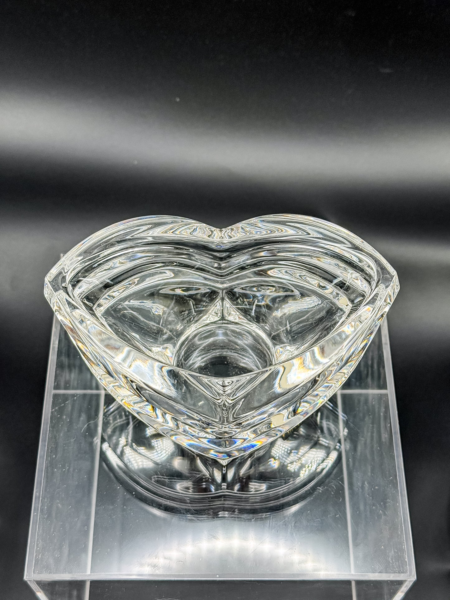 Mikasa Crystal Votive Candle Holders | Set of 3 | Art Deco Chevron Cut | Heavy Crystal