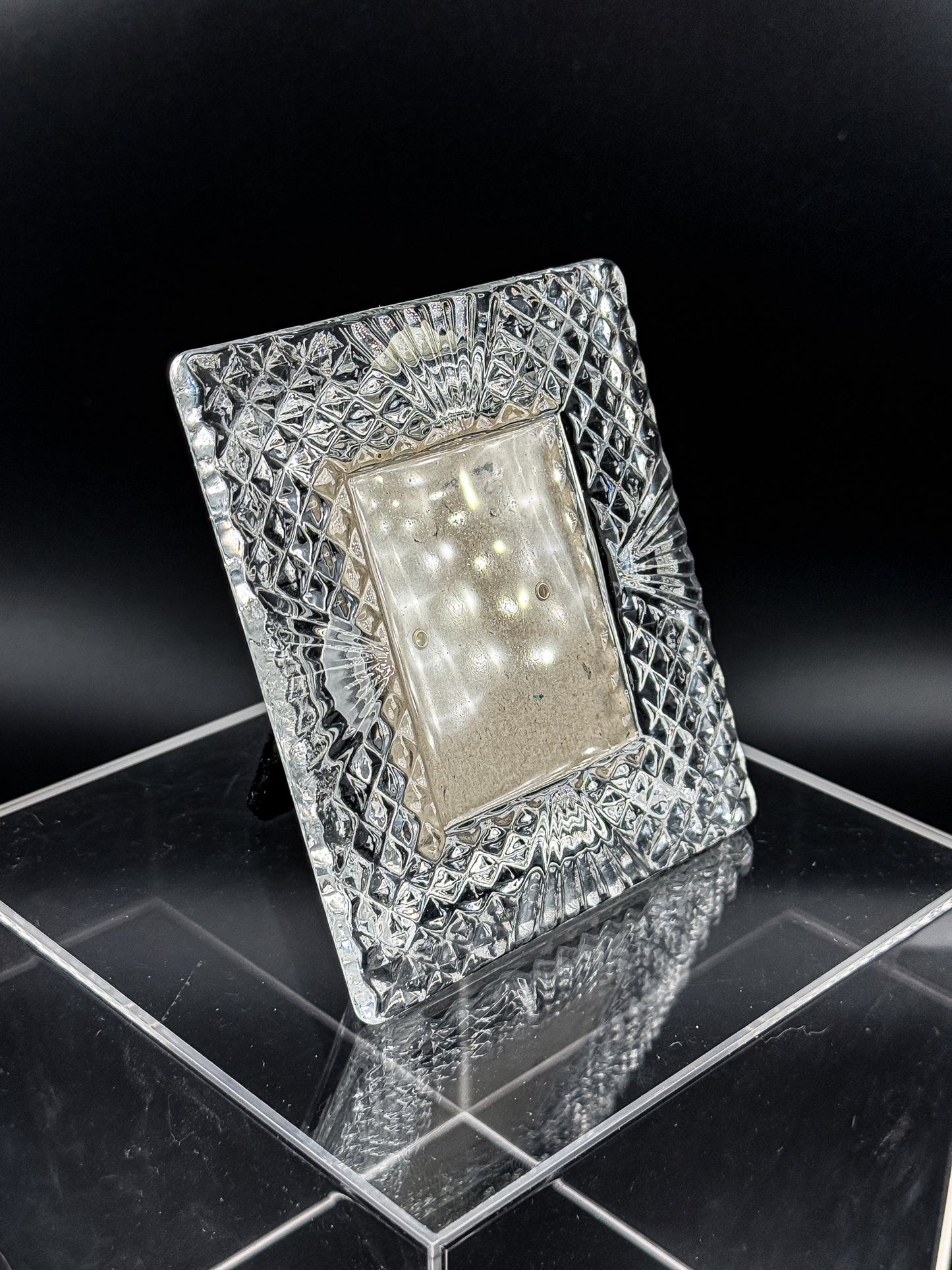 Vintage Shannon Crystal Picture Frame | 24% Lead Crystal | Designs of Ireland | 2x2.5 Photo