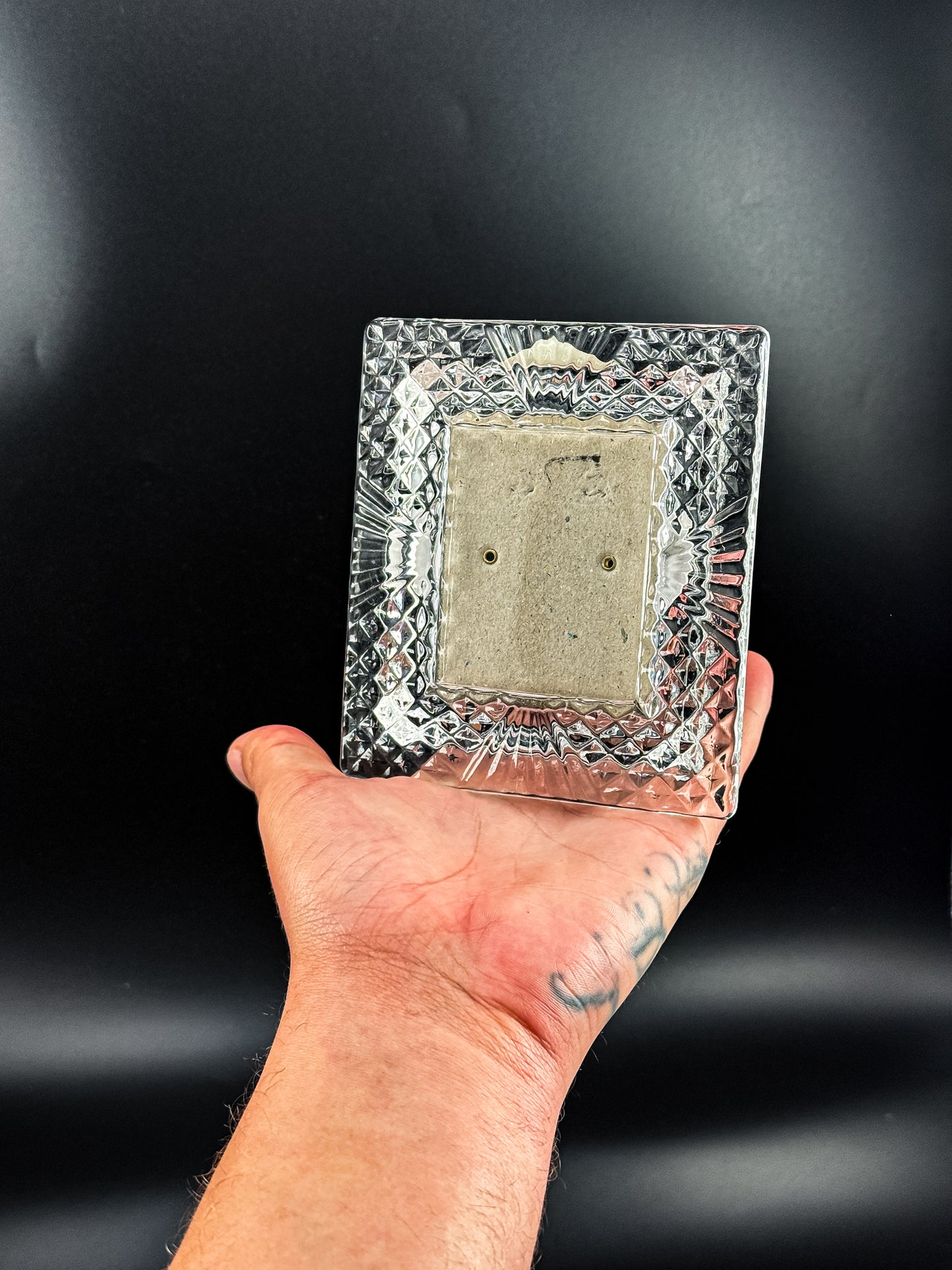 Vintage Shannon Crystal Picture Frame | 24% Lead Crystal | Designs of Ireland | 2x2.5 Photo