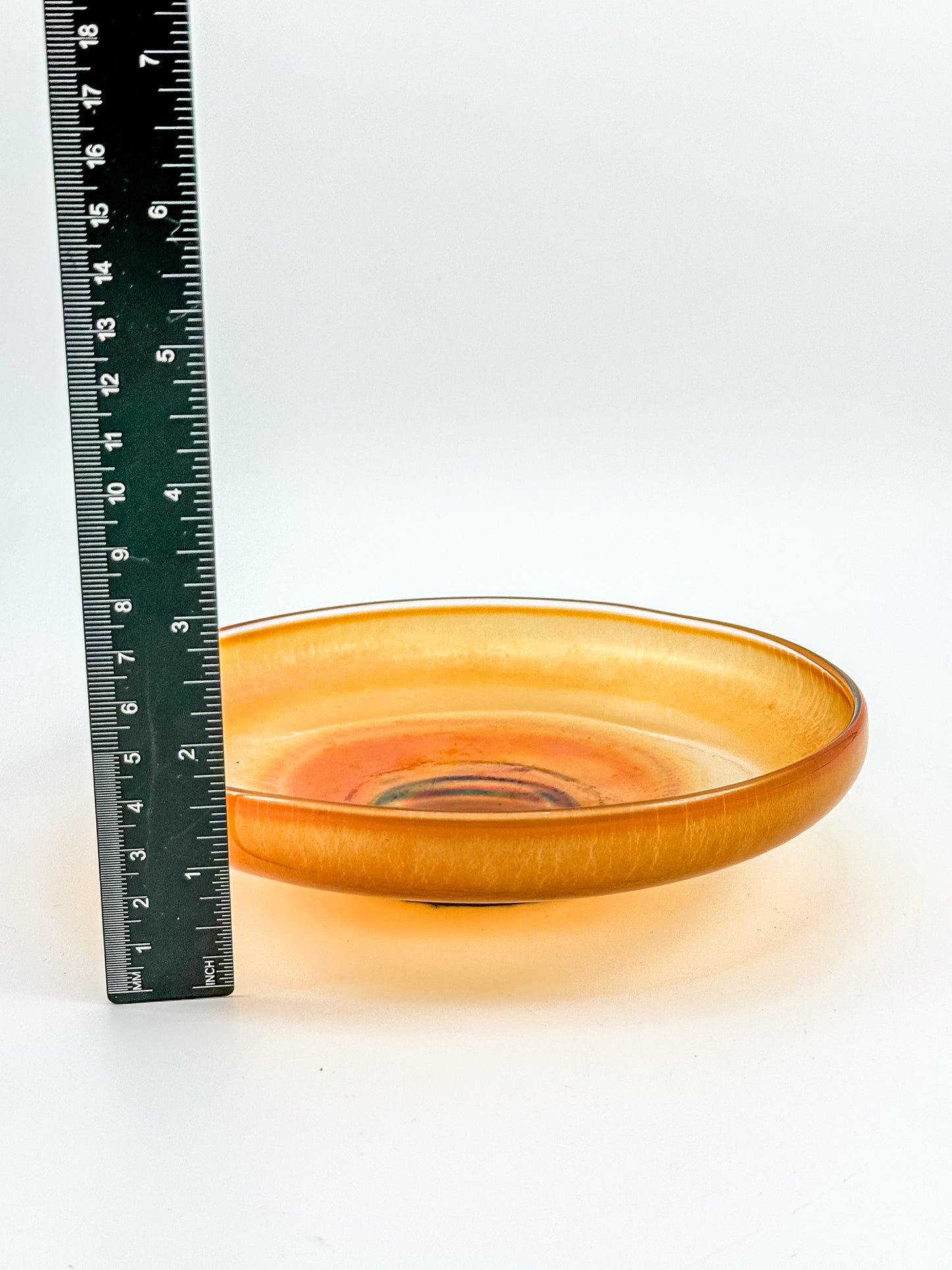 Vintage Carnival Glass Footed Bowl | Marigold Iridescent | Early 20th Century Art Glass