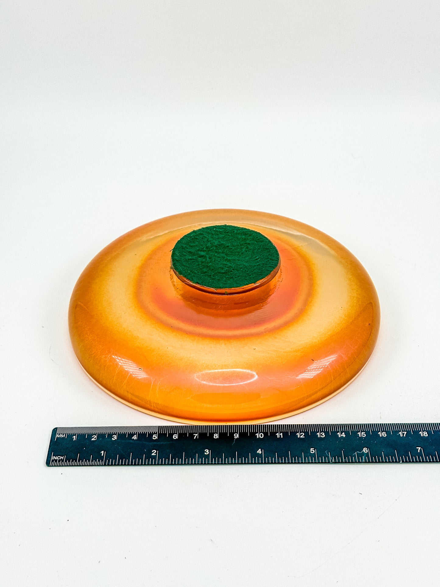 Vintage Carnival Glass Footed Bowl | Marigold Iridescent | Early 20th Century Art Glass