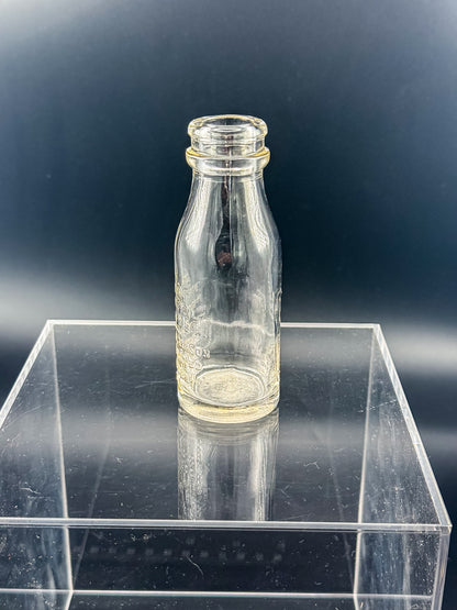 Vintage Thomas A. Edison Battery Oil Bottle, Embossed Glass Railroad Crossing Signal Bottle, Bloomfield NJ Industrial Americana