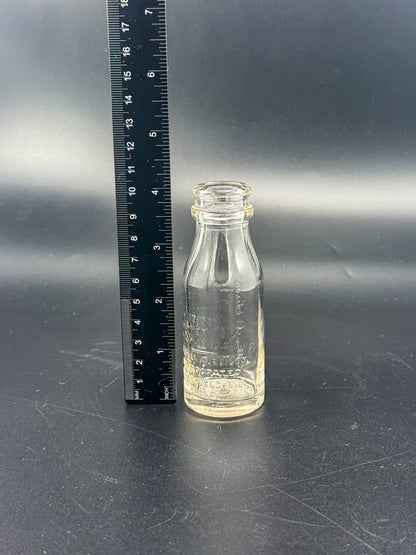 Vintage Thomas A. Edison Battery Oil Bottle, Embossed Glass Railroad Crossing Signal Bottle, Bloomfield NJ Industrial Americana