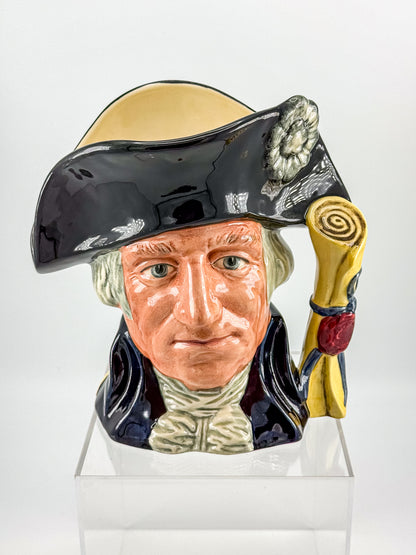 Vintage Royal Doulton George Washington Character Jug D6669 — 250th Anniversary Edition, 1982