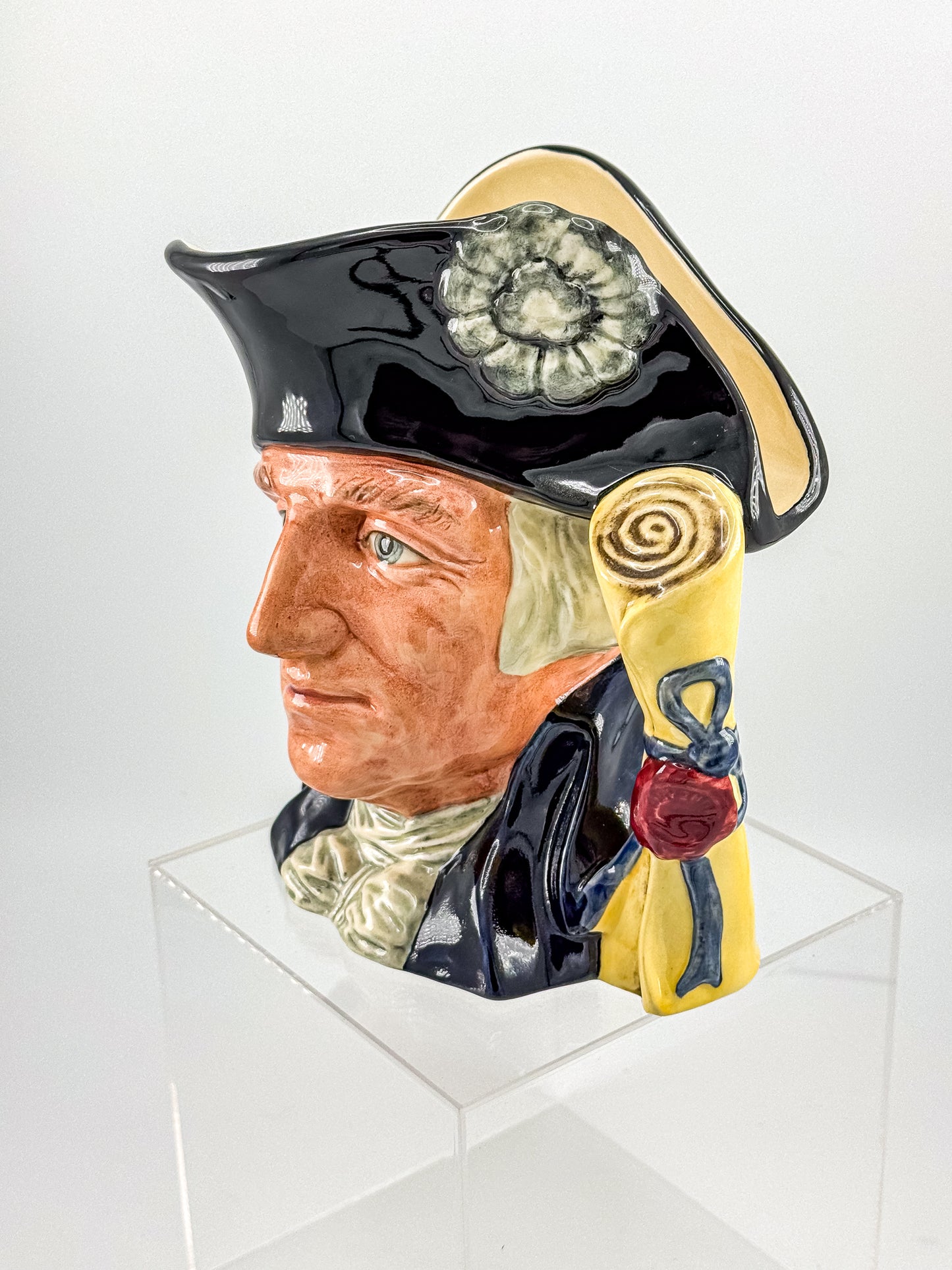 Vintage Royal Doulton George Washington Character Jug D6669 — 250th Anniversary Edition, 1982