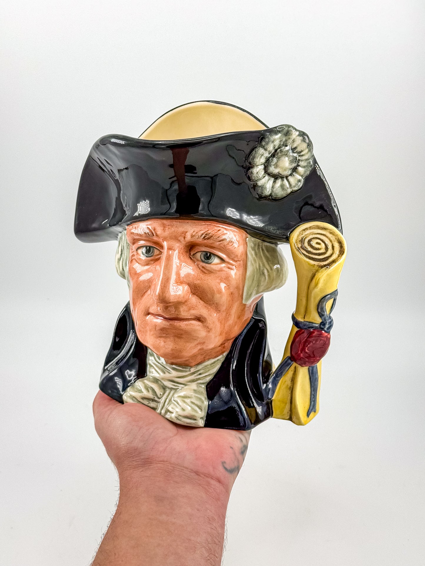 Vintage Royal Doulton George Washington Character Jug D6669 — 250th Anniversary Edition, 1982