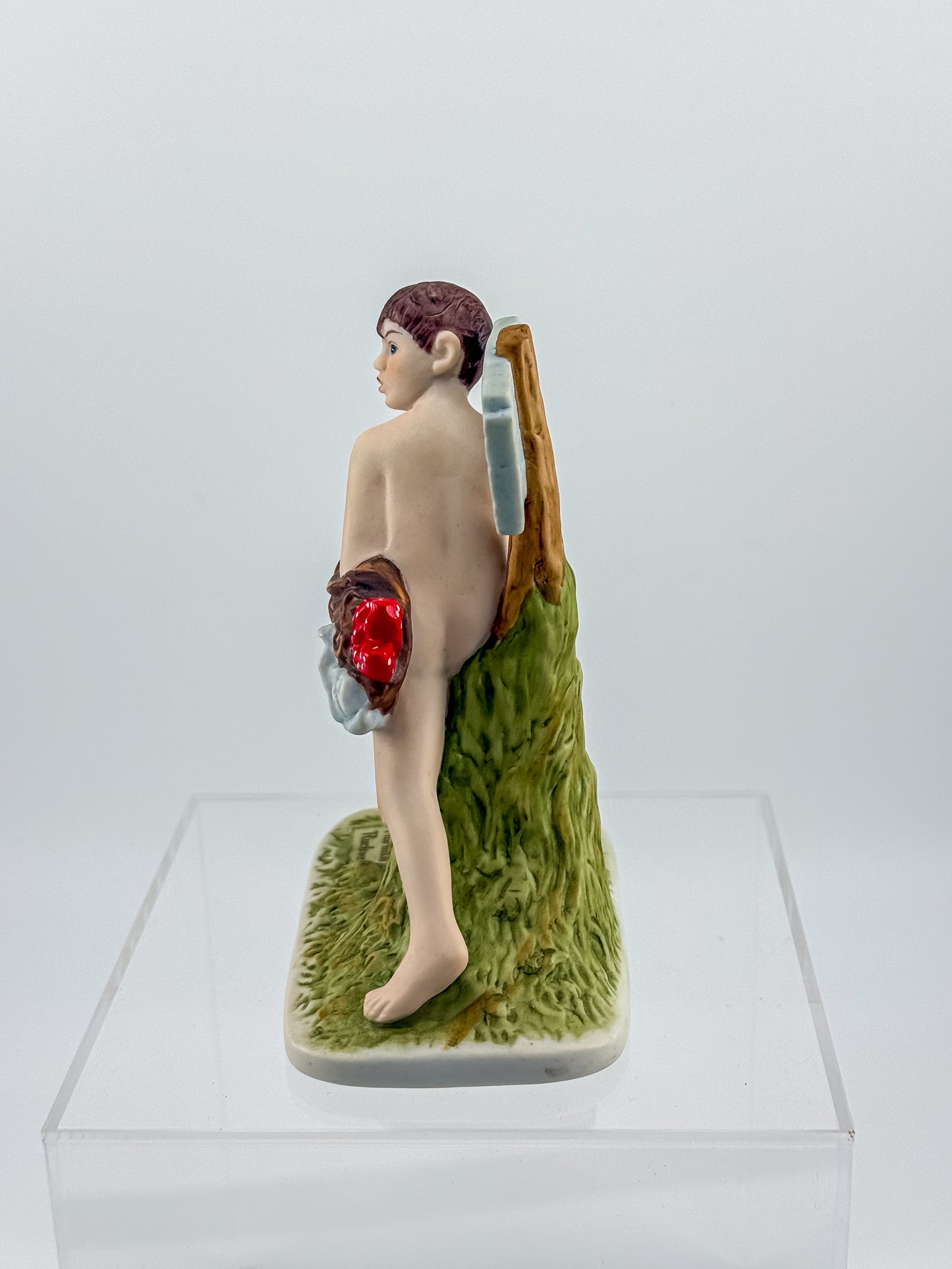 Norman Rockwell "No Swimming" Porcelain Figurine by Dave Grossman Creations, 1990 Saturday Evening Post Limited Edition
