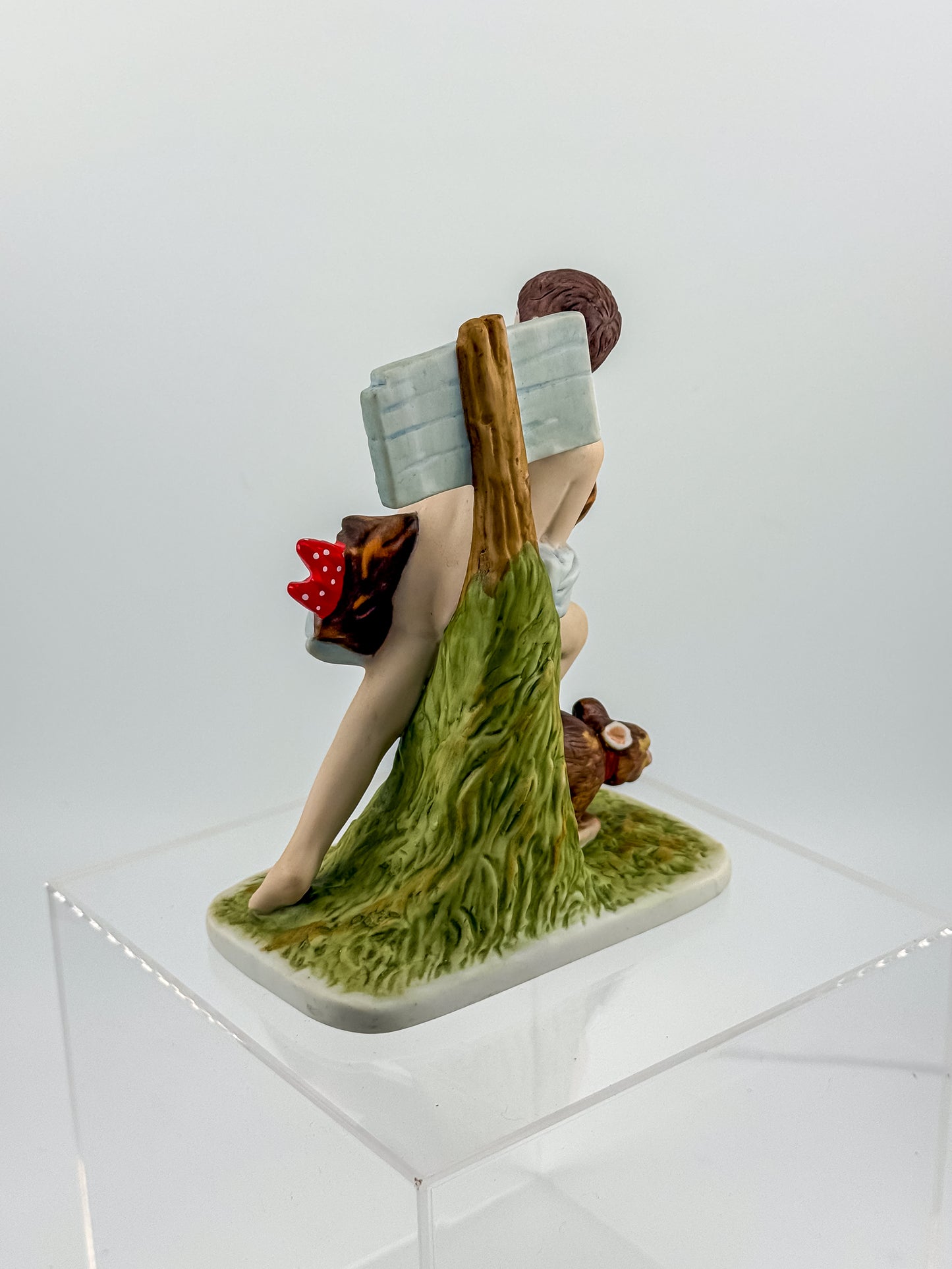Norman Rockwell "No Swimming" Porcelain Figurine by Dave Grossman Creations, 1990 Saturday Evening Post Limited Edition