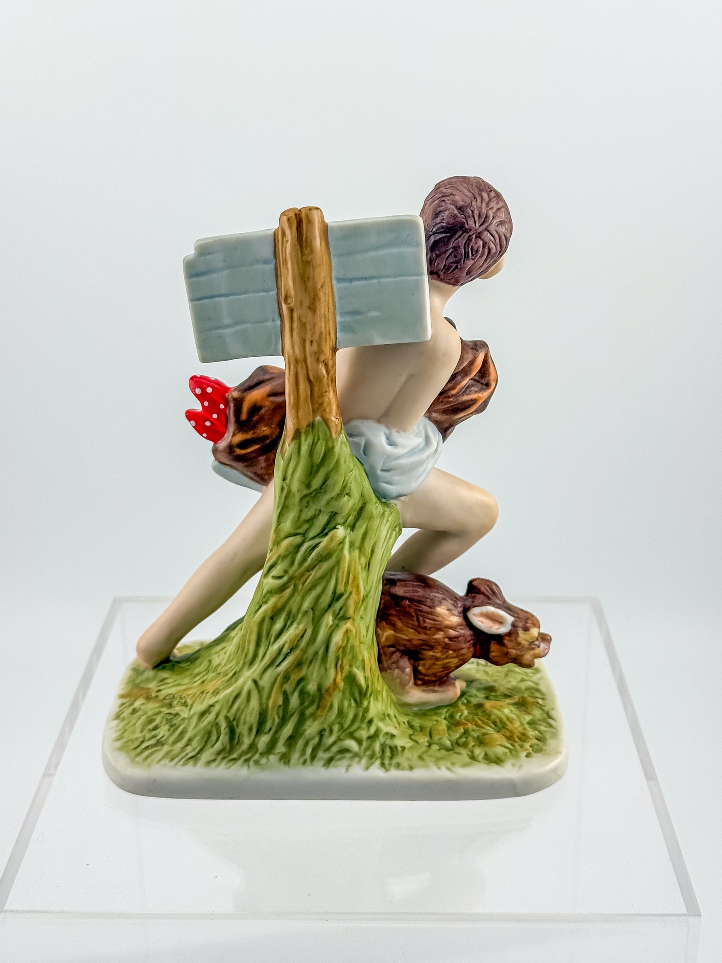 Norman Rockwell "No Swimming" Porcelain Figurine by Dave Grossman Creations, 1990 Saturday Evening Post Limited Edition