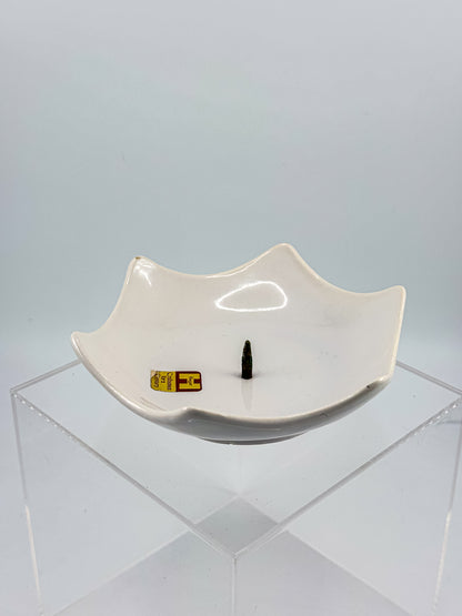 Royal Haeger Mid Century Modern Ceramic Candle Holder with Star-Shaped Scalloped Rim