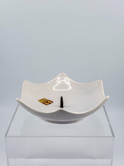 Royal Haeger Mid Century Modern Ceramic Candle Holder with Star-Shaped Scalloped Rim