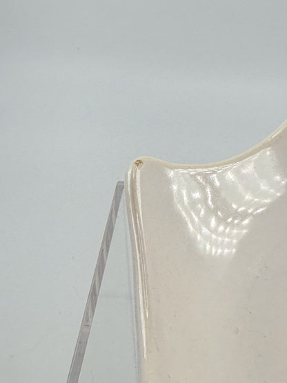 Royal Haeger Mid Century Modern Ceramic Candle Holder with Star-Shaped Scalloped Rim