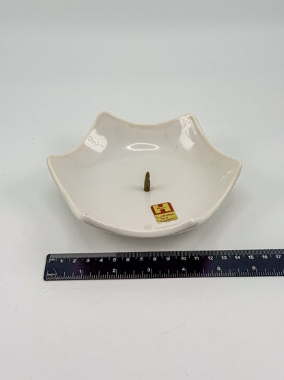 Royal Haeger Mid Century Modern Ceramic Candle Holder with Star-Shaped Scalloped Rim