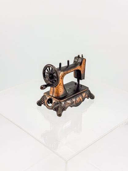 Vintage Miniature Sewing Machine Pencil Sharpener with Working Needle, Made in Hong Kong