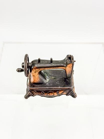 Vintage Miniature Sewing Machine Pencil Sharpener with Working Needle, Made in Hong Kong