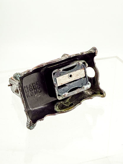Vintage Miniature Sewing Machine Pencil Sharpener with Working Needle, Made in Hong Kong