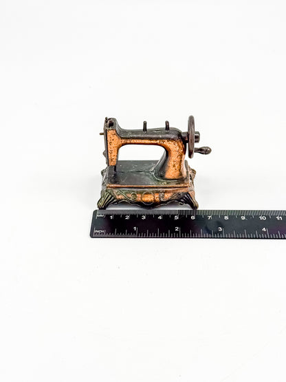 Vintage Miniature Sewing Machine Pencil Sharpener with Working Needle, Made in Hong Kong
