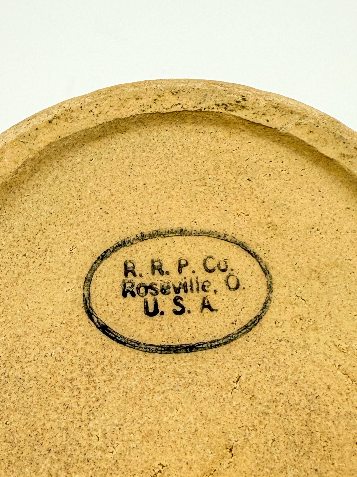 Vintage Robinson Ransbottom RRP Co. Stoneware Crock with Hand-Painted Goose and Blue Bow