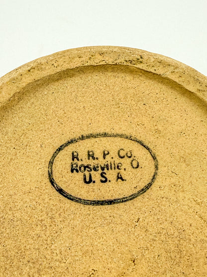 Vintage Robinson Ransbottom RRP Co. Stoneware Crock with Hand-Painted Goose and Blue Bow