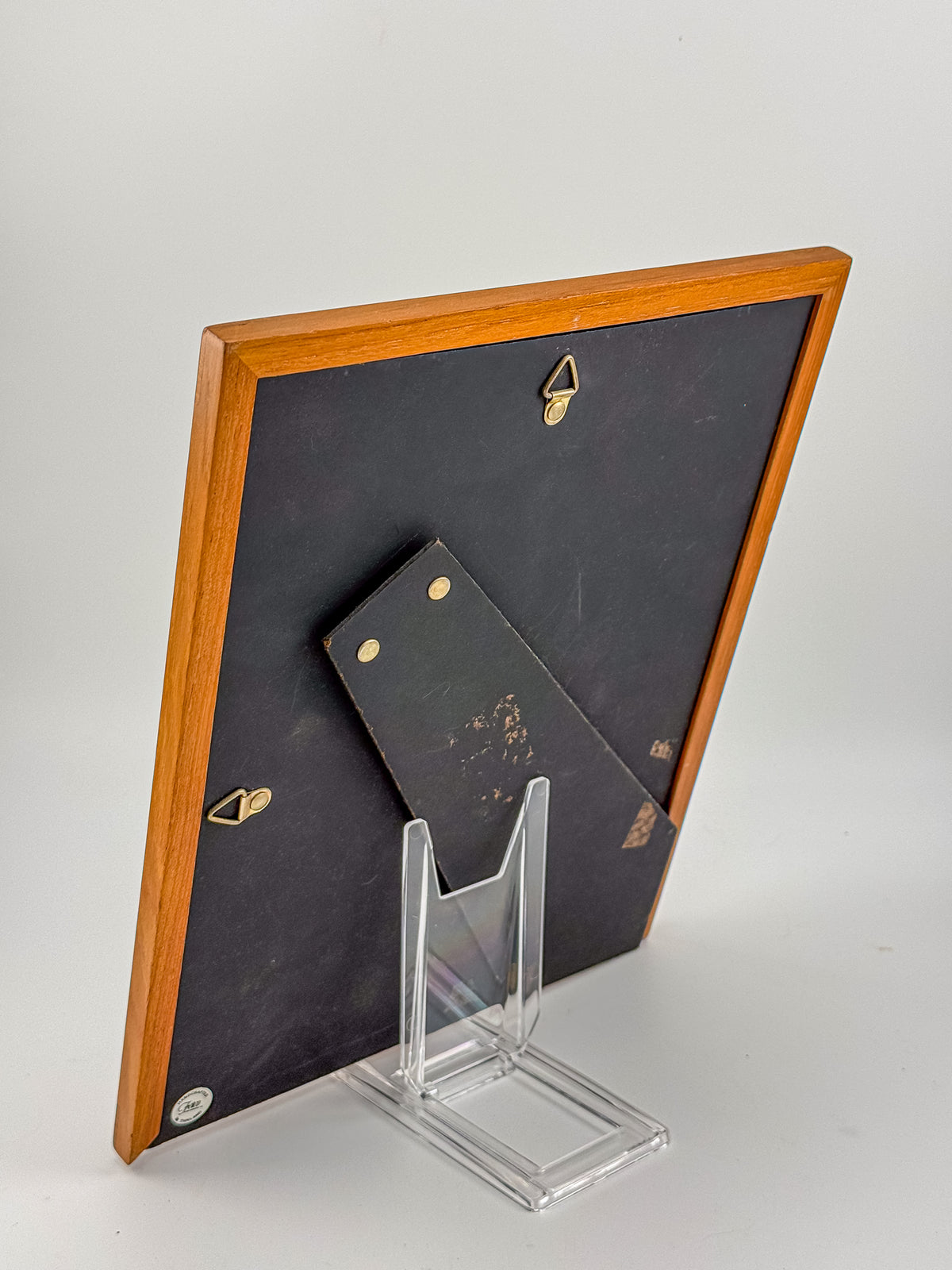 Signed Lloyd Ostendorf Lincoln Print in Oak Frame, 1988 — Mr. and Mrs. Lincoln Returning from Church