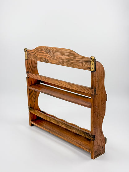 Vintage Wooden Spice Rack