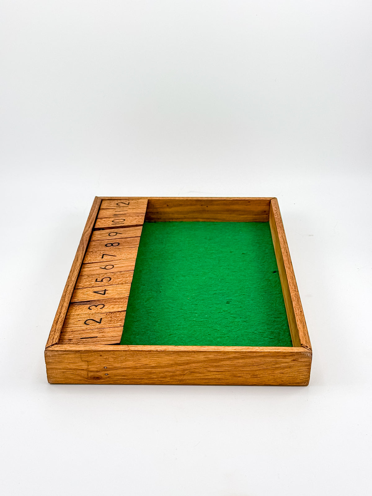 Vintage Nimble Numbers Shut the Box Wooden Dice Game - University of Wisconsin-Stout