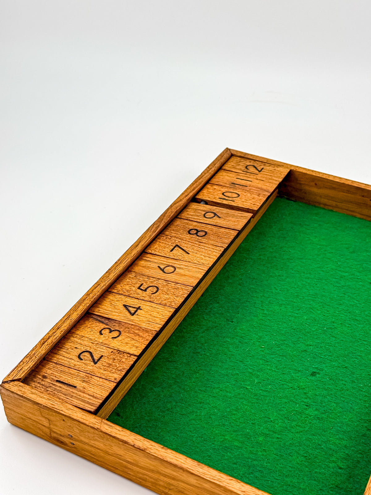 Vintage Nimble Numbers Shut the Box Wooden Dice Game - University of Wisconsin-Stout
