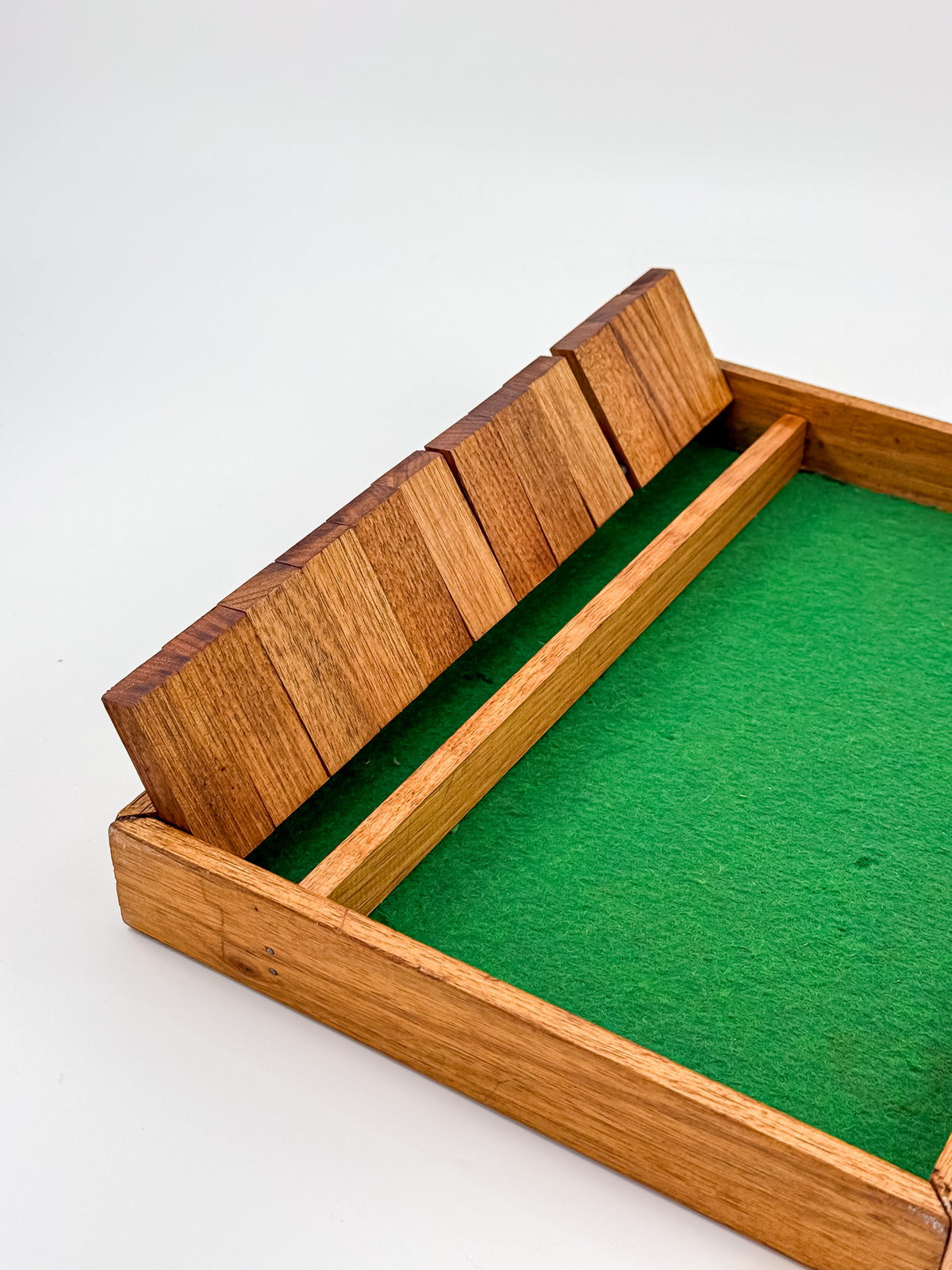 Vintage Nimble Numbers Shut the Box Wooden Dice Game - University of Wisconsin-Stout