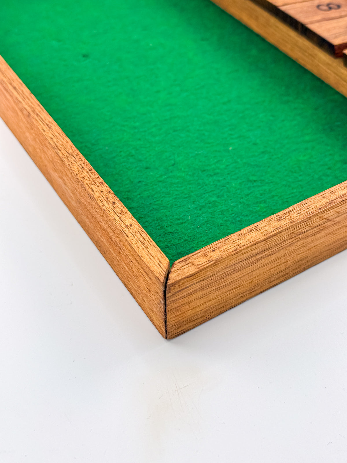 Vintage Nimble Numbers Shut the Box Wooden Dice Game - University of Wisconsin-Stout
