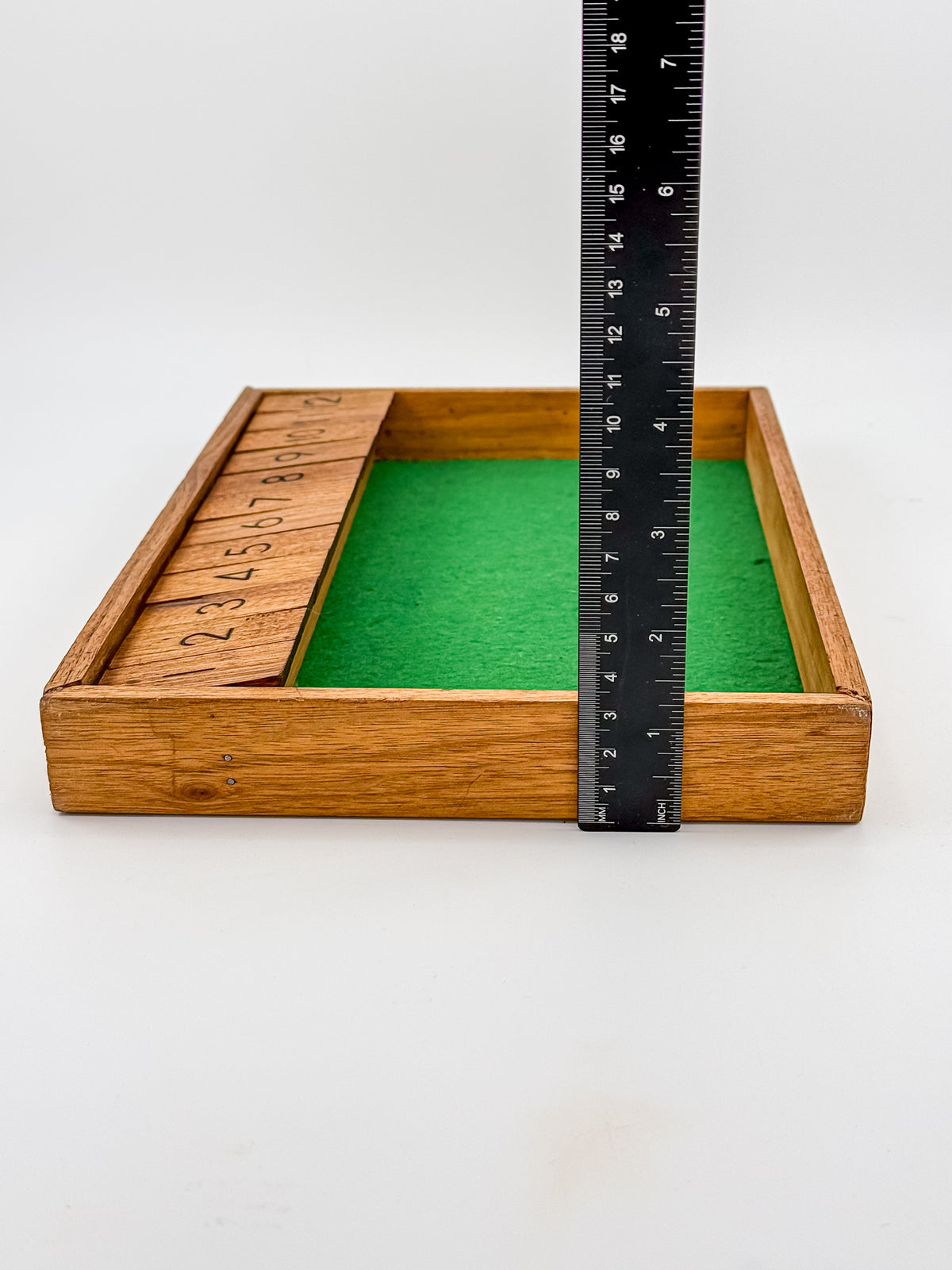 Vintage Nimble Numbers Shut the Box Wooden Dice Game - University of Wisconsin-Stout