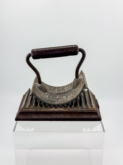 Antique hand fluter, Geneva hand fluter, 1866 fluting iron